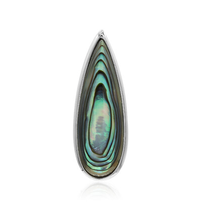 Abalone Shell Silver Pendant (MONOSONO COLLECTION)