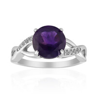 Zambian Amethyst Silver Ring