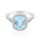 Sky Blue Topaz Silver Ring