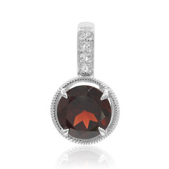 Mozambique Garnet Silver Pendant