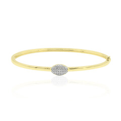 9K SI2 (G) Diamond Gold Bangle