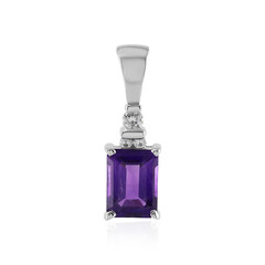 Siberian Amethyst Silver Pendant