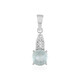 Brazilian Aquamarine Silver Pendant