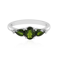 Russian Diopside Silver Ring