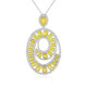 Madagascar Yellow Sapphire Silver Necklace