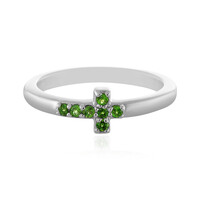 Russian Diopside Silver Ring