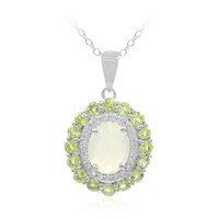 Welo Opal Silver Necklace