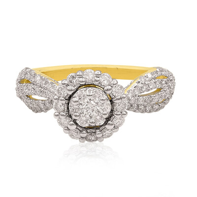 14K SI1 (G) Diamond Gold Ring (Annette)