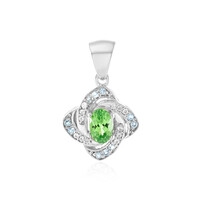 Tsavorite Silver Pendant