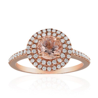 14K AAA Morganite Gold Ring (CIRARI)