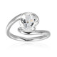 White Topaz Silver Ring