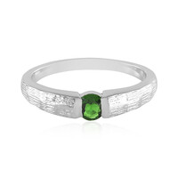 Russian Diopside Silver Ring