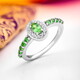 Tsavorite Silver Ring