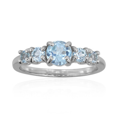 Sky Blue Topaz Silver Ring