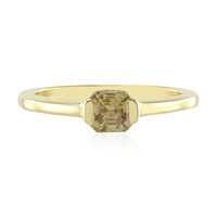 Yellow Zircon Silver Ring