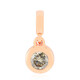 9K VS1 Argyle Rose De France Diamond Gold Pendant (Annette)