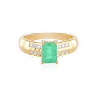 Colombian Emerald Silver Ring