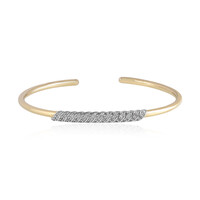 Zircon Silver Bangle