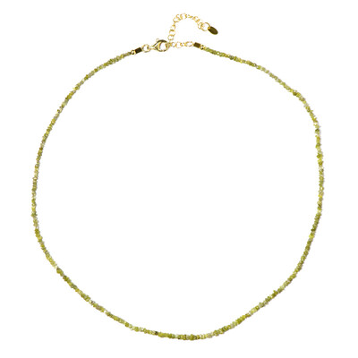 Yellow Diamond Silver Necklace