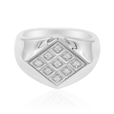 I1 (G) Diamond Silver Ring (Annette)