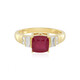 Bemainty Ruby Silver Ring (Adela Silber)