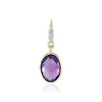 9K Amethyst Gold Pendant