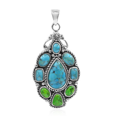 Kingman Blue Mojave Turquoise Silver Pendant (Art of Nature)