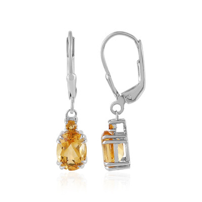 Citrine Silver Earrings