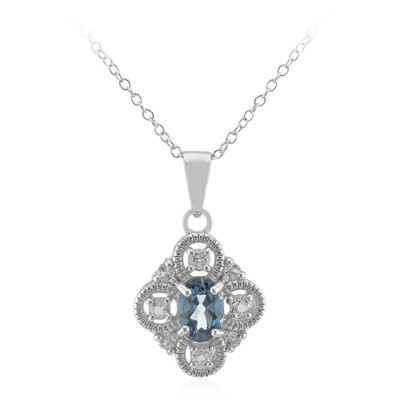 London Blue Topaz Silver Necklace