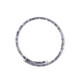 Tanzanite Steel Bangle (Riya)