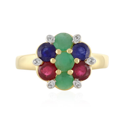 Socoto Emerald Silver Ring