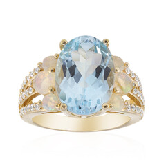 Sky Blue Topaz Silver Ring