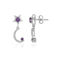 Amethyst Silver Earrings