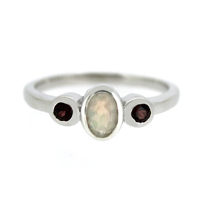 Welo Opal Silver Ring