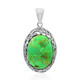 Kingman Green Mojave Turquoise Silver Pendant (Art of Nature)