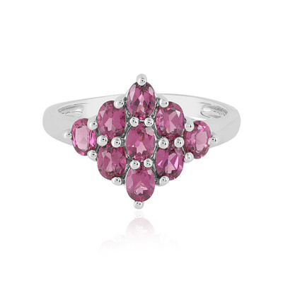 Rhodolite Silver Ring