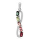 Fancy Tourmaline Silver Pendant