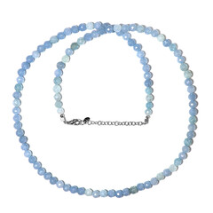 Aquamarine Silver Necklace