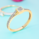 14K SI1 (G) Diamond Gold Ring (Annette)