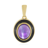 Zambian Amethyst Silver Pendant