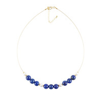 Lapis Lazuli Stainless Steel Necklace