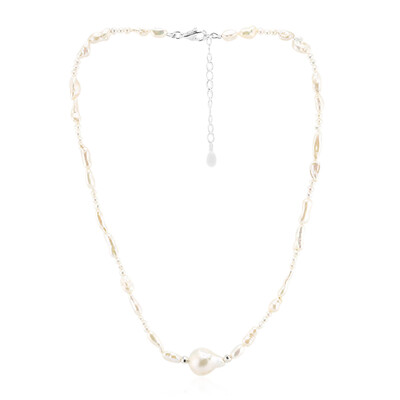 Freshwater pearl Silver Necklace (TPC)