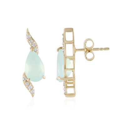 14K Paraiba Opal Gold Earrings (AMAYANI)