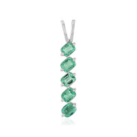 Ethiopian Emerald Silver Pendant