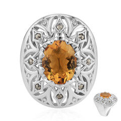 Citrine Silver Ring (Annette classic)