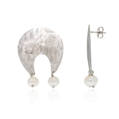 Freshwater pearl Silver Earrings (Joias do Paraíso)