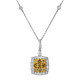 14K SI2 Fancy Diamond Gold Necklace (CIRARI)