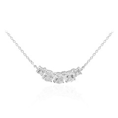 White Topaz Silver Necklace