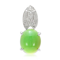 Imperial Chrysoprase Silver Pendant