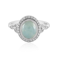 Aquamarine Silver Ring